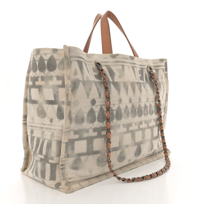 Chanel Canvas Small Iliad Shopping Tote Beige 3 of 15