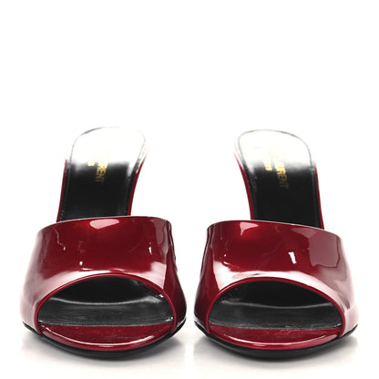 Saint Laurent Vernice Gloss La 16 95 Mule Sandals 39 Tibet Red 3 of 10