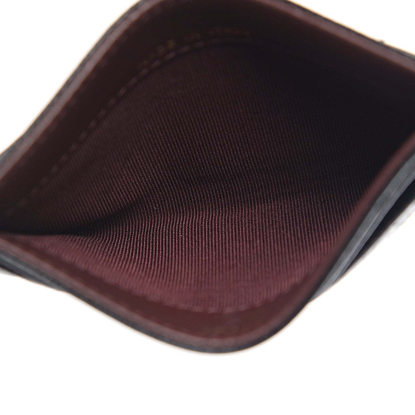 Caviar Quilted Card Holder Black
