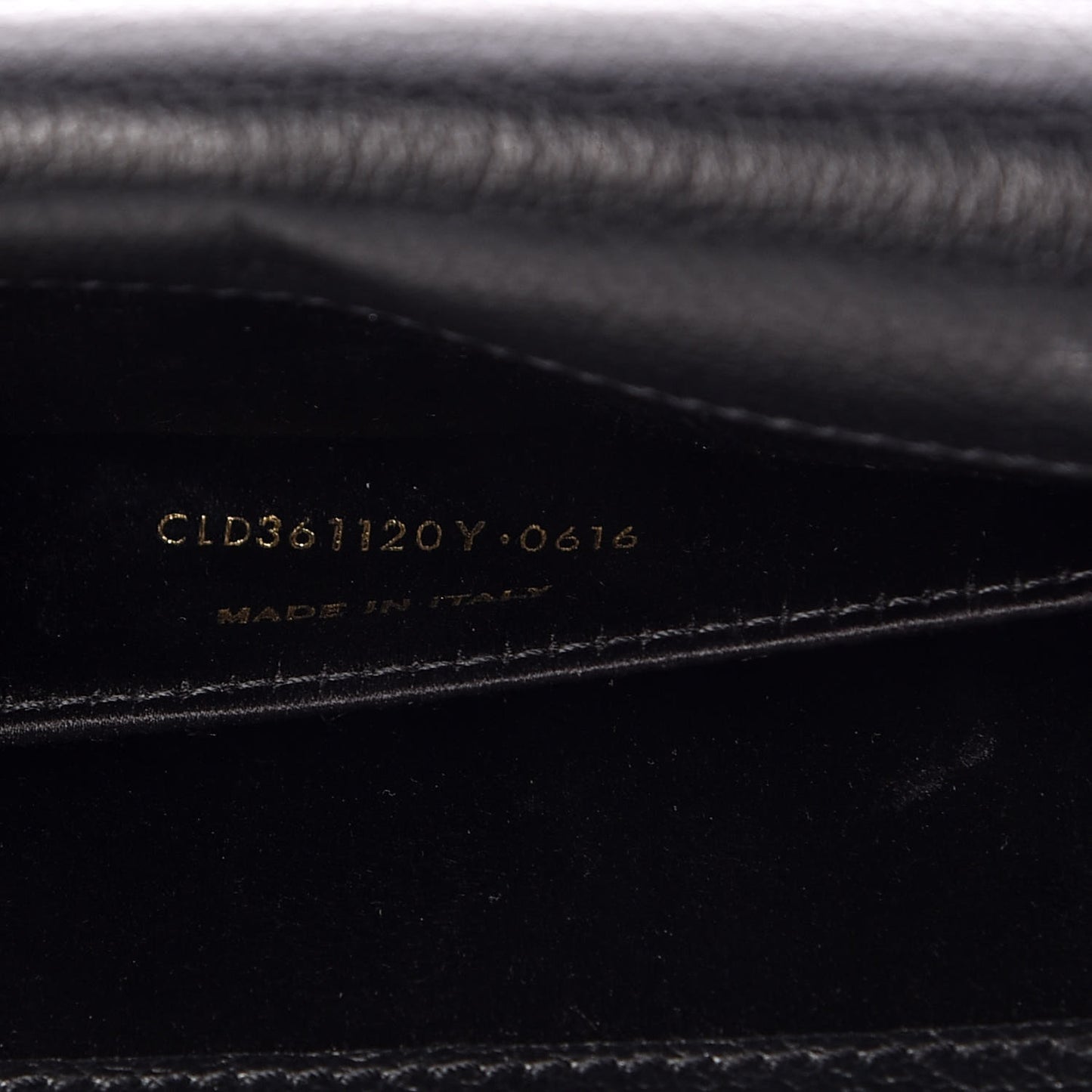 Calfskin Monogram Large Belle De Jour Clutch Black