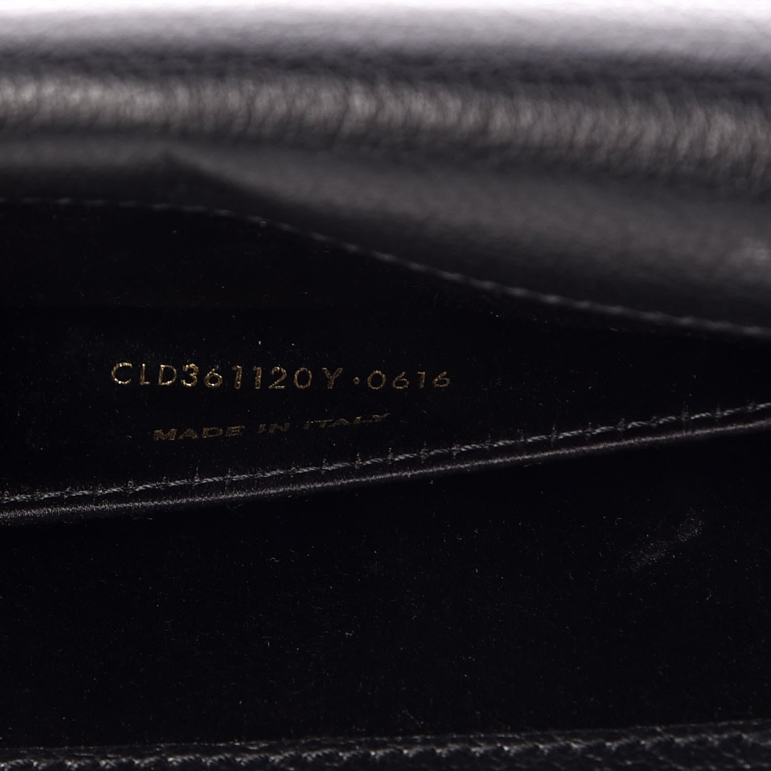 Saint Laurent Calfskin Monogram Large Belle De Jour Clutch Black 7 of 15
