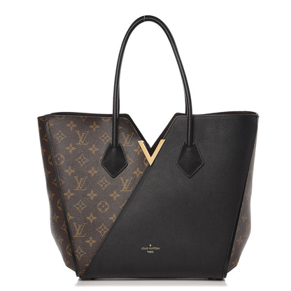 Louis Vuitton Calfskin Monogram Kimono Tote Black 1 of 8