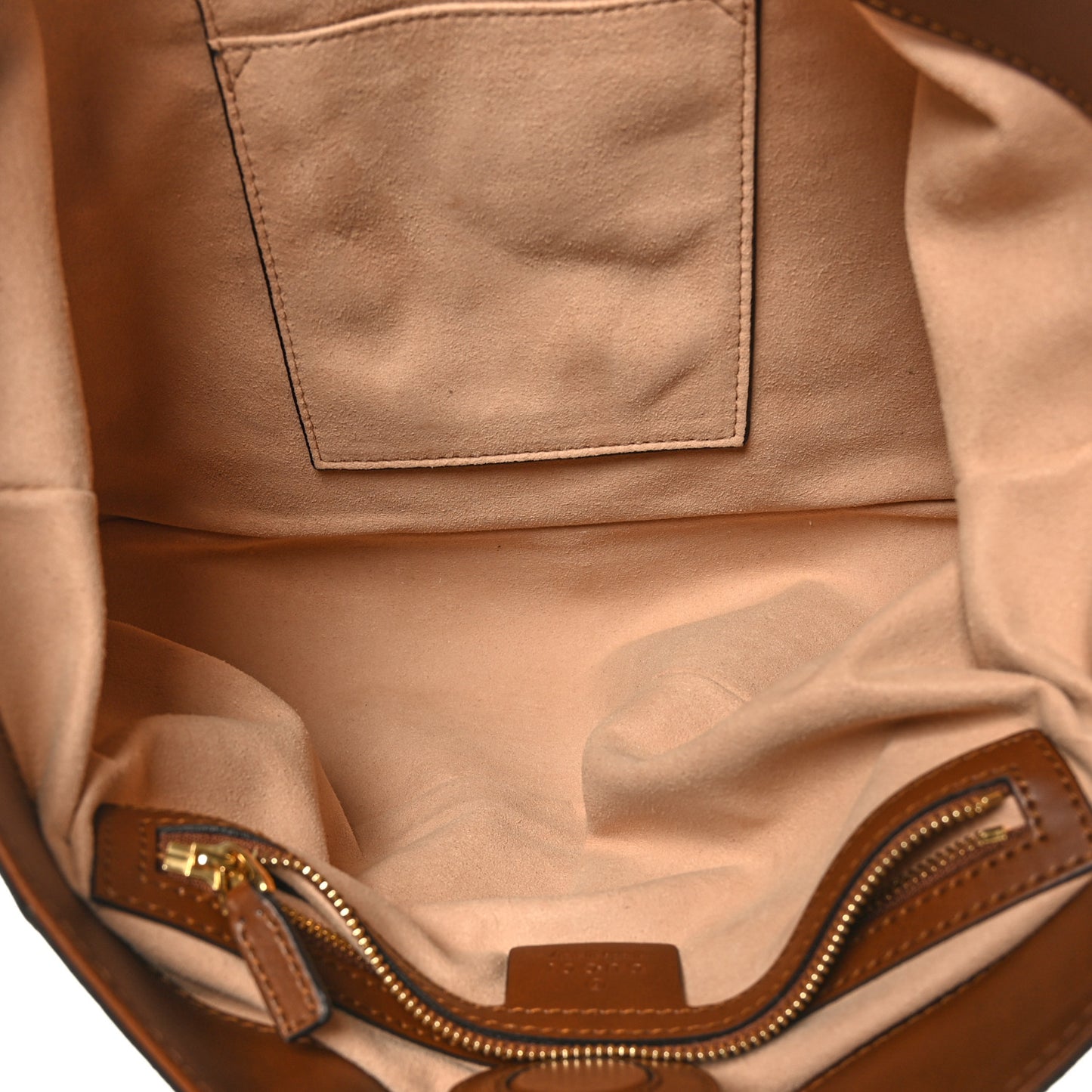 Soft GG Supreme Monogram Small Crossbody Tote Beige Cuir