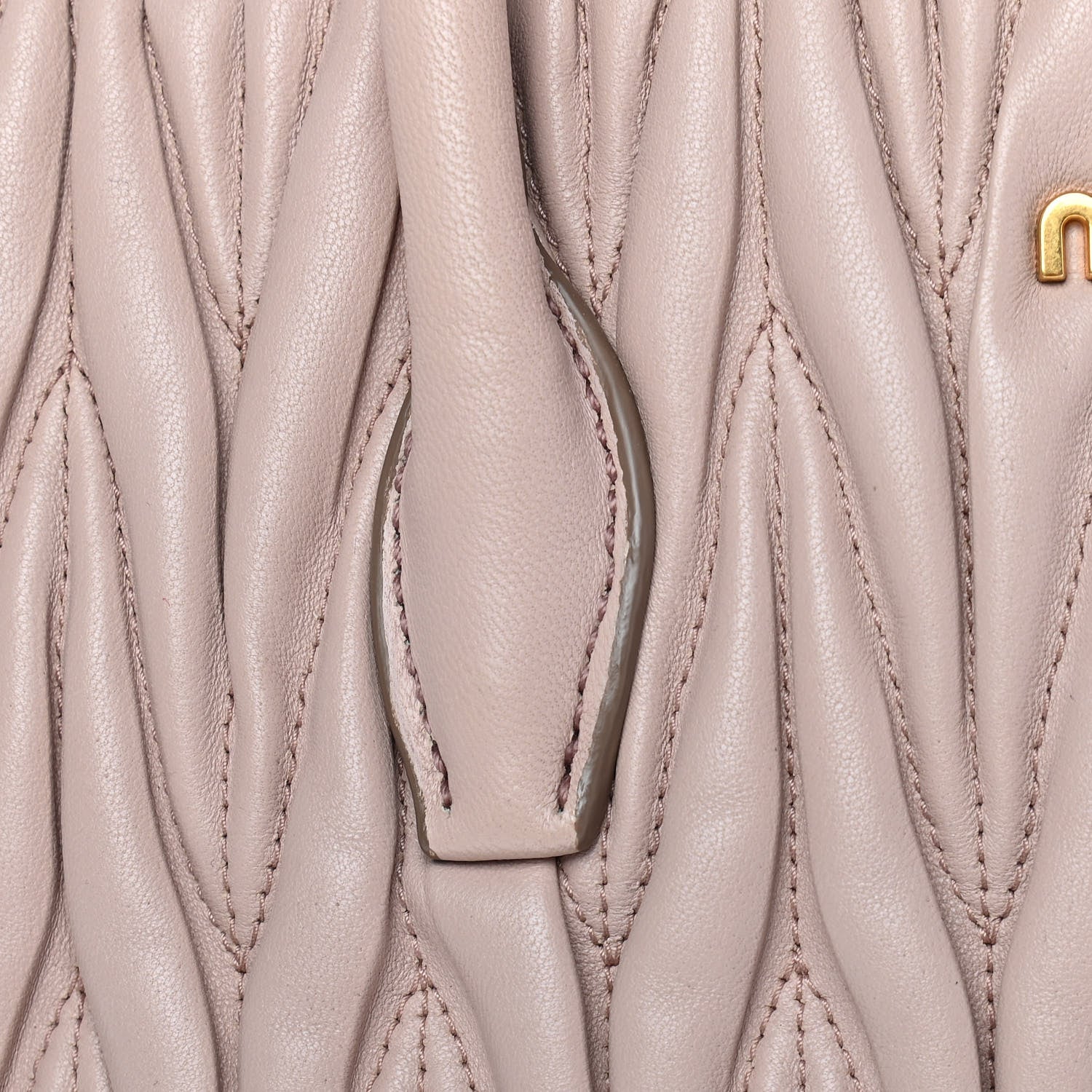 Miu Miu Nappa Matelasse Top Handle Bag Cammeo 20 of 22