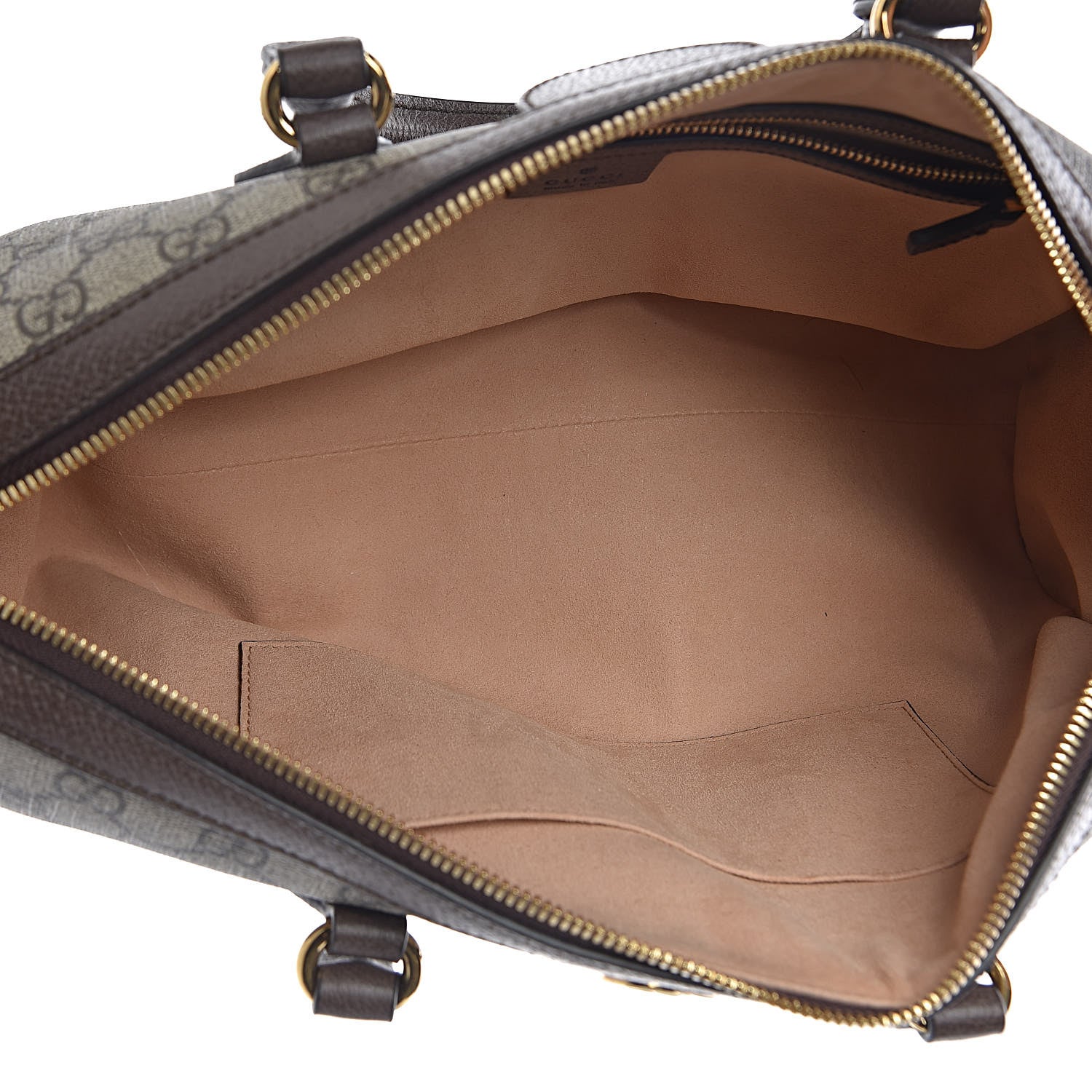Gucci GG Supreme Monogram Web Medium Ophidia Boston Brown 7 of 10