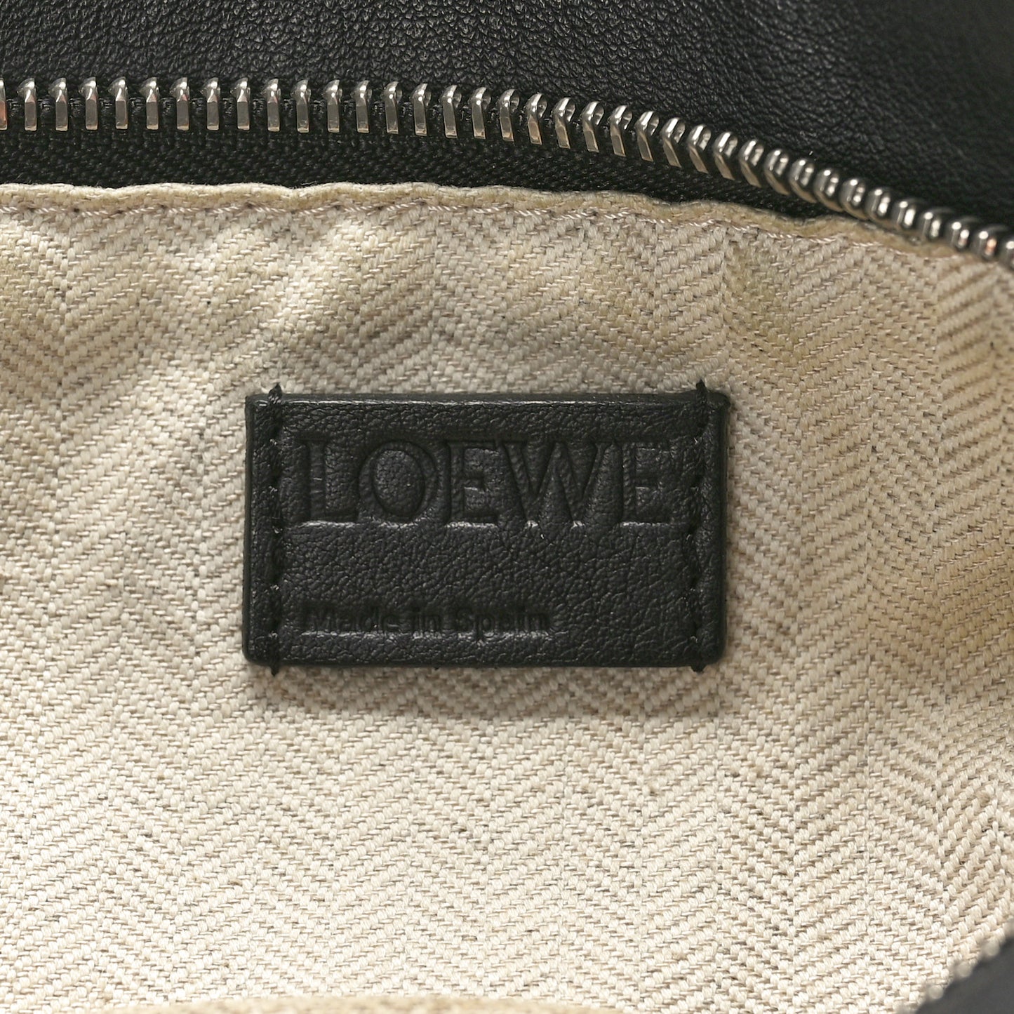 Calfskin Small Puzzle Bag Black