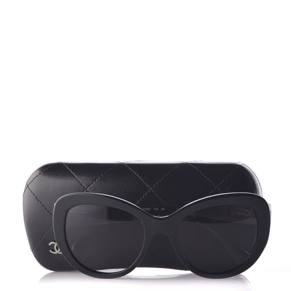 Chanel Polarized Butterfly Signature Sunglasses 5346 Black 7 of 7