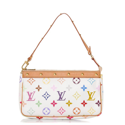 Louis Vuitton Monogram Multicolor Pochette Accessories White 1 of 6