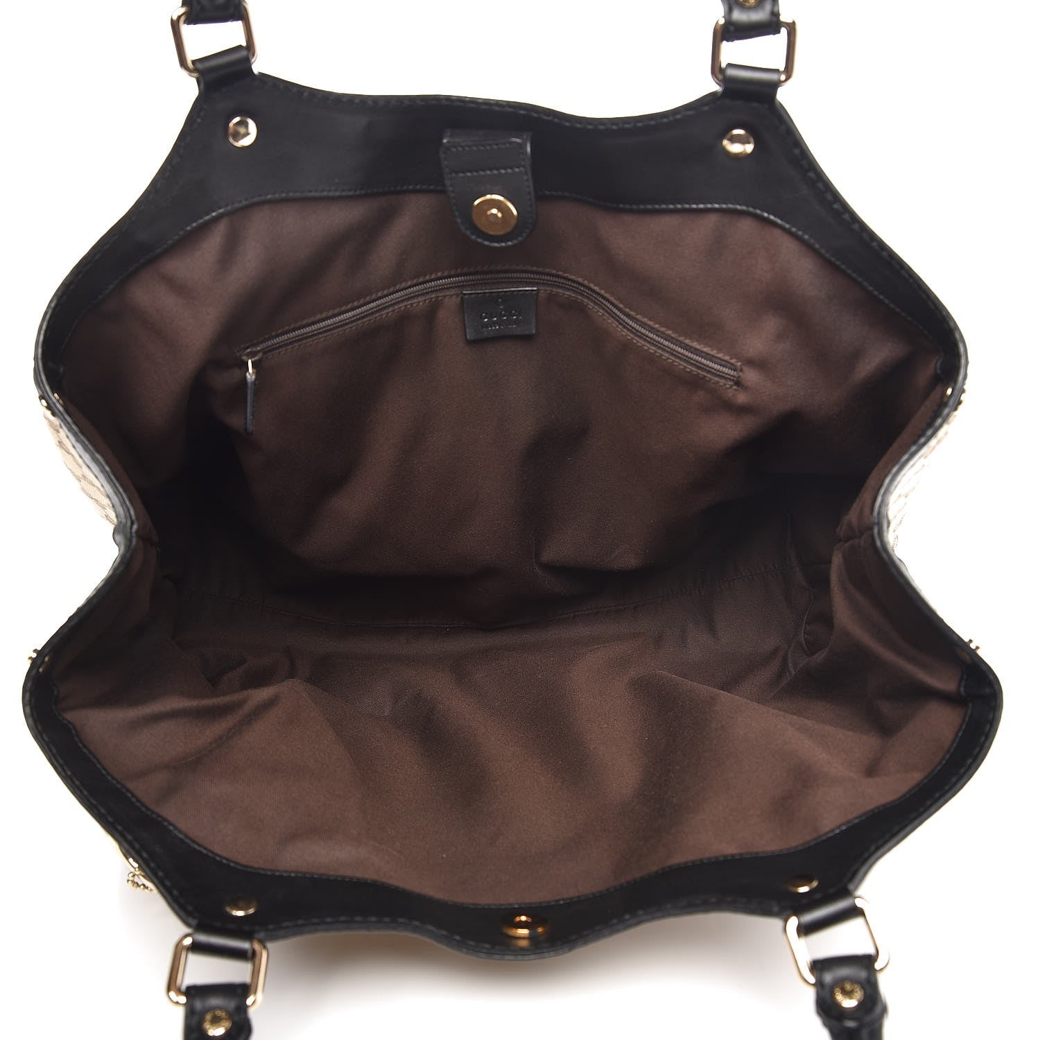 Gucci Monogram Large Sukey Tote Beige Ebony Black 5 of 7
