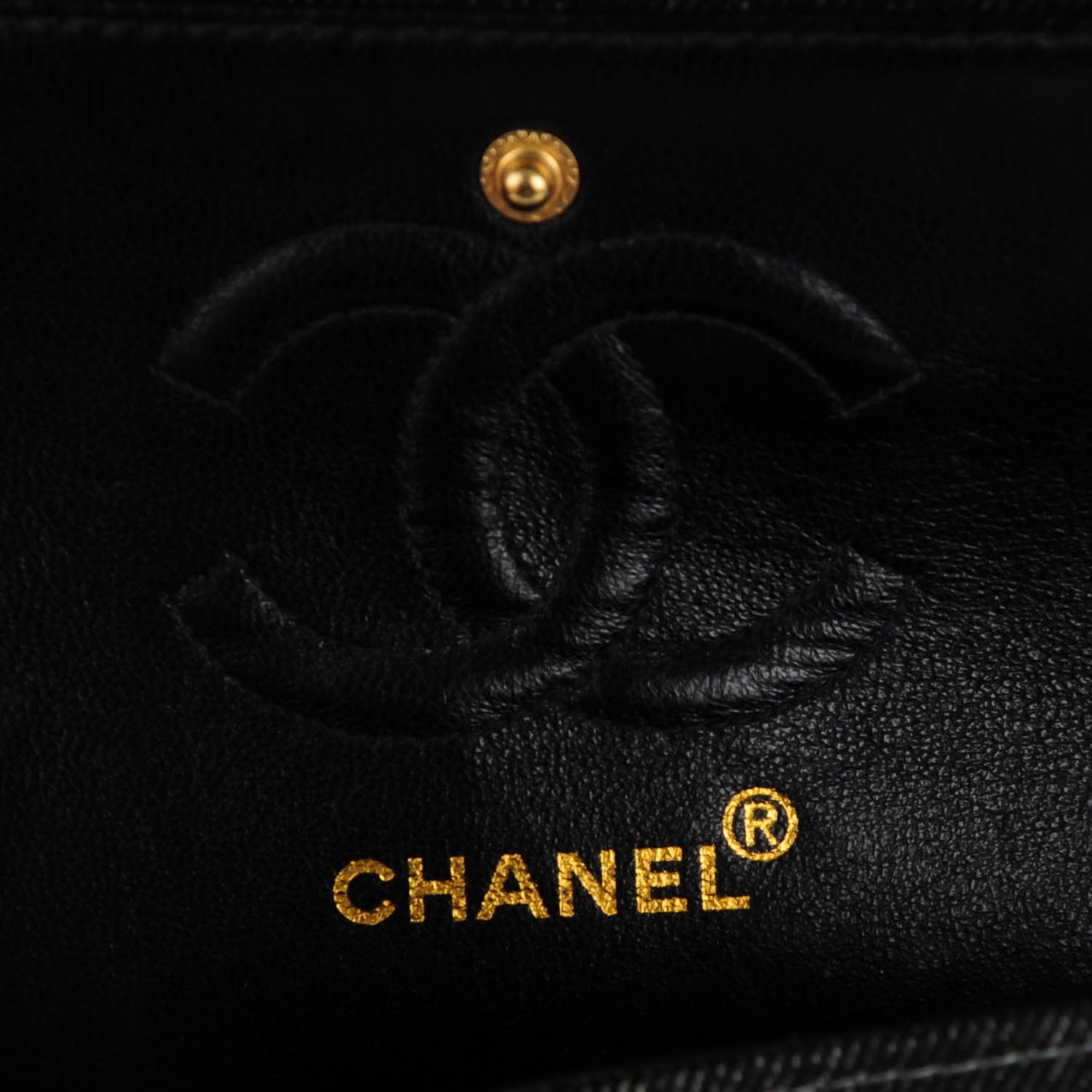 Chanel Denim Quilted Small Double Flap Black 6 of 9
