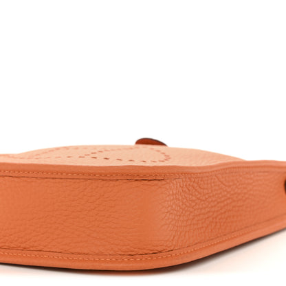 Hermes Taurillon Clemence Evelyne TPM Orange 10 of 10
