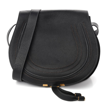 Chloe Calfskin Medium Marcie Round Crossbody Bag Black 1 of 10