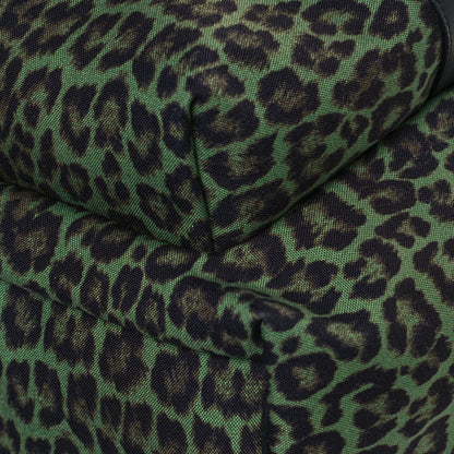 Saint Laurent Printed Canvas Leopard Classic Hunting Backpack Green 9 of 11