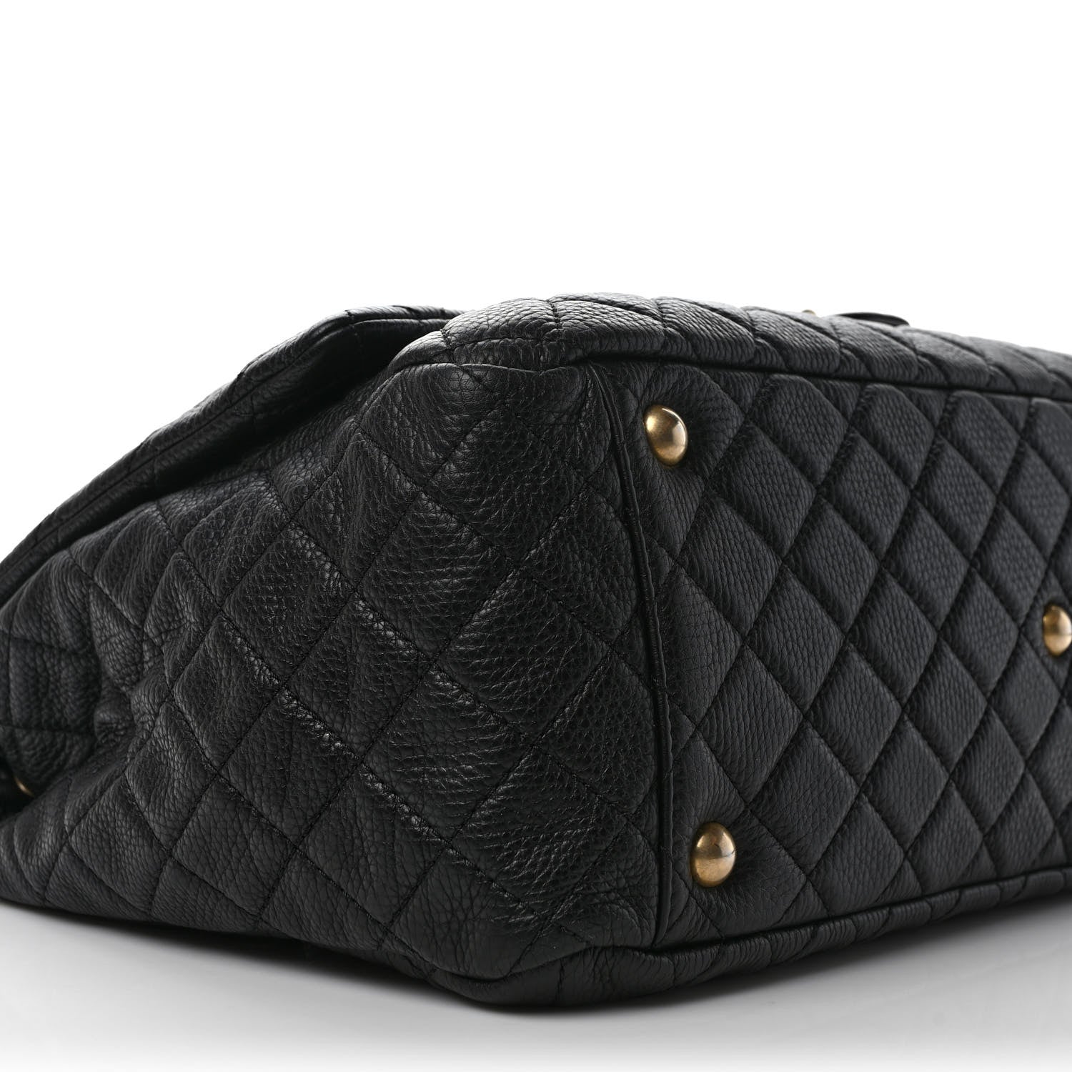 Chanel Calfskin Quilted XXL Travel Flap Bag Black 8 of 9