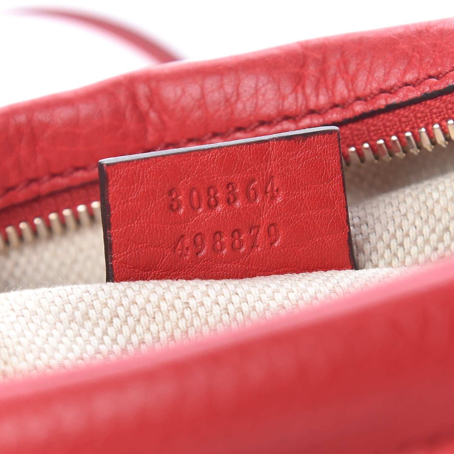 Gucci Pebbled Calfskin Small Soho Disco Bag Tabasco Red 7 of 14