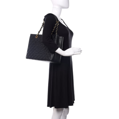 Chanel Caviar Quilted Grand Shopping Tote GST Black 2 of 14