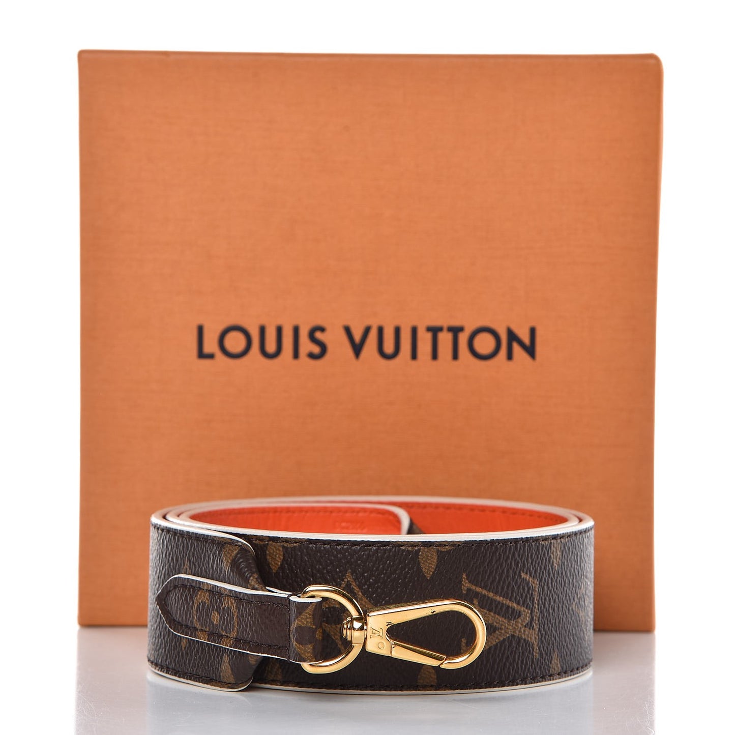 Monogram Bandouliere Shoulder Strap Orange