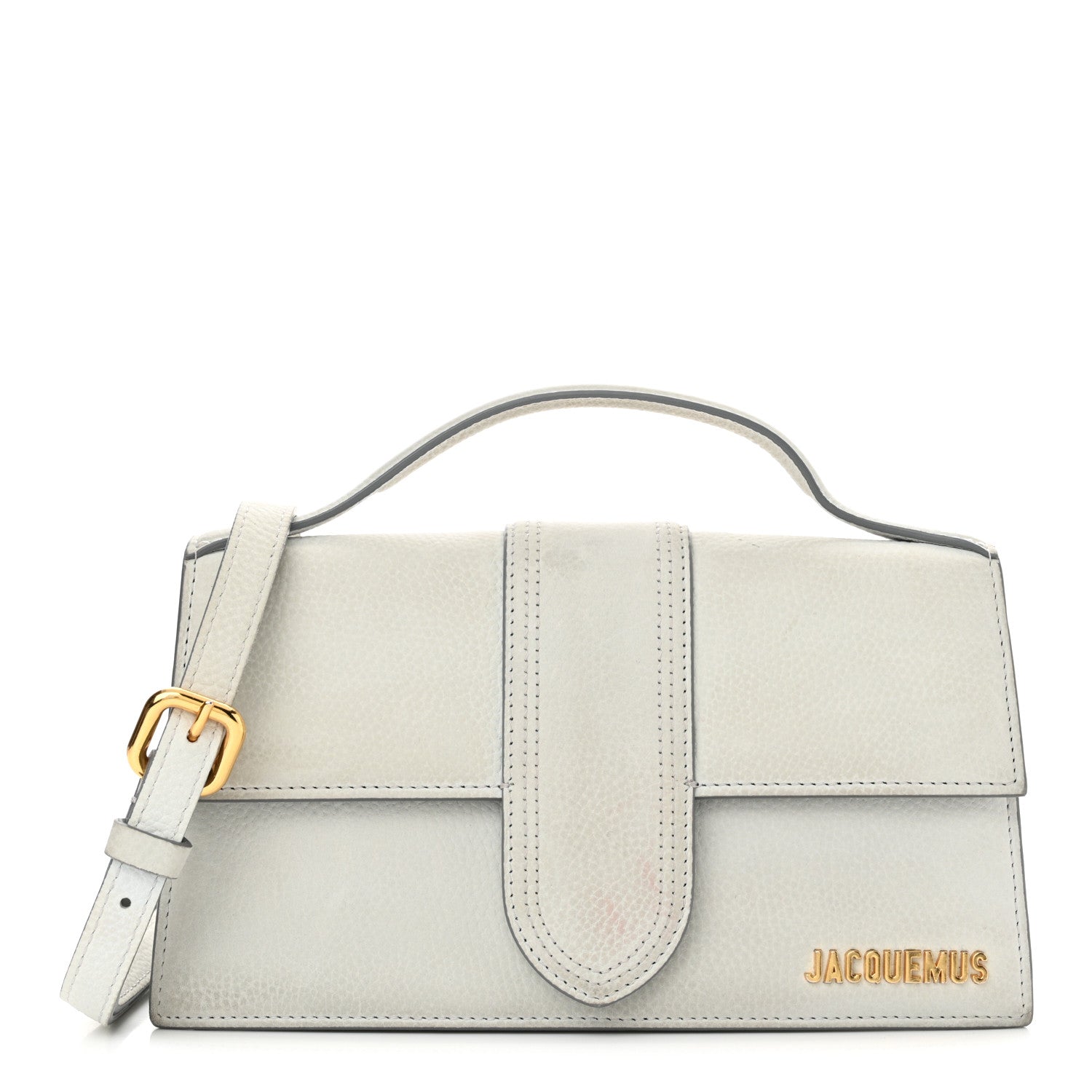 Jacquemus Grained Calfskin Le Grand Bambino Light Grey 1 of 15