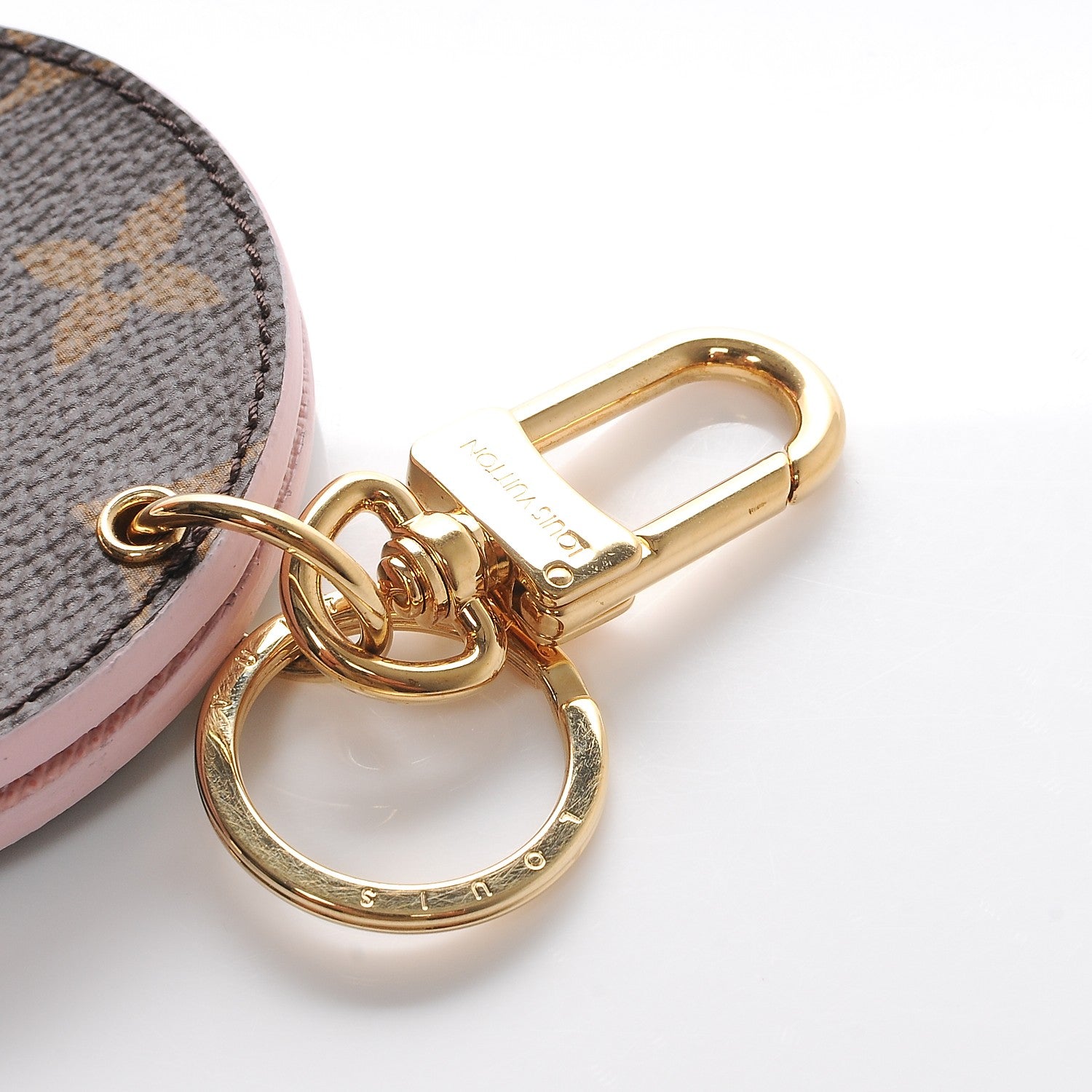 Louis Vuitton Monogram LV Mirror Key Holder Rose Ballerine 4 of 5