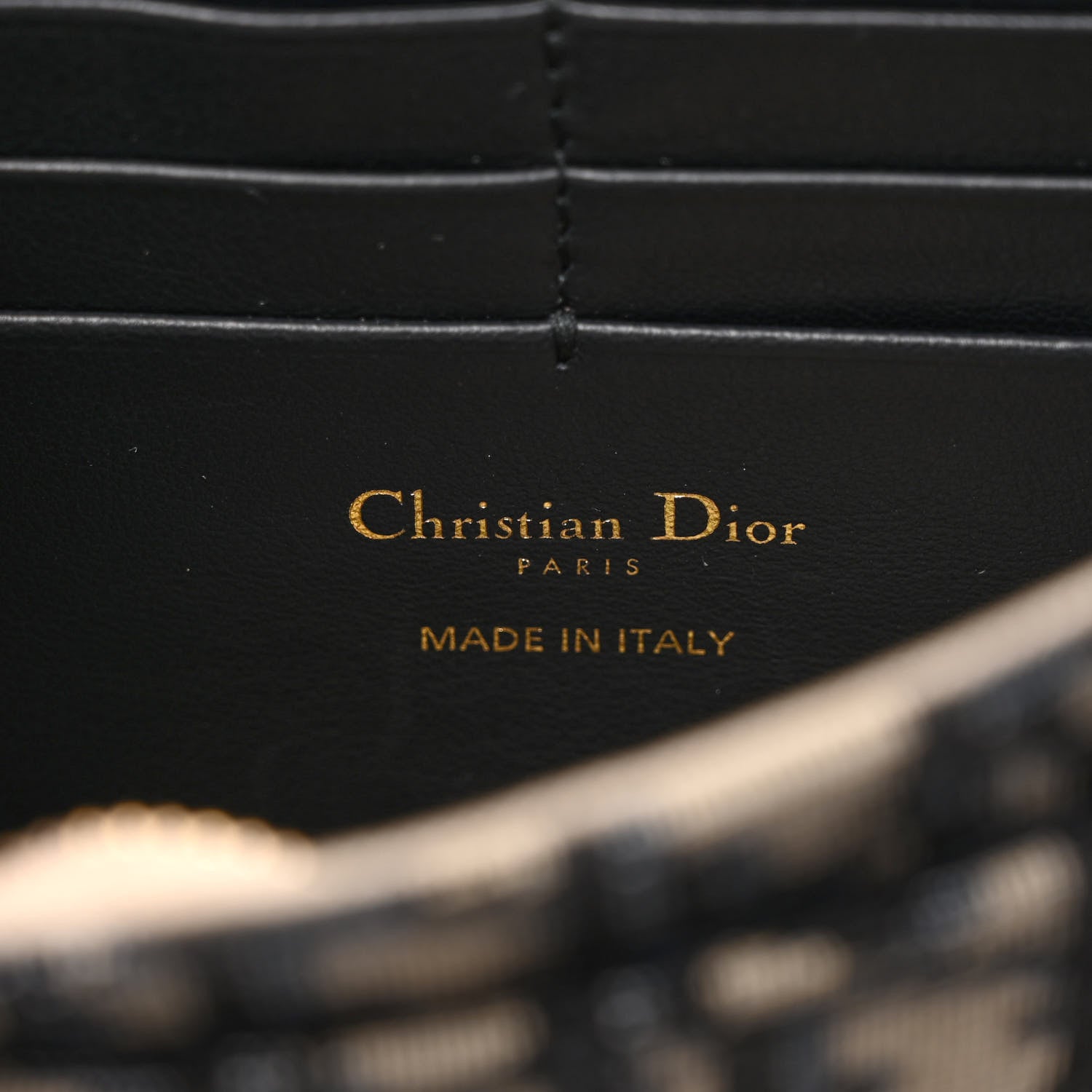 Christian Dior Oblique Saddle Chain Pouch Blue 5 of 7