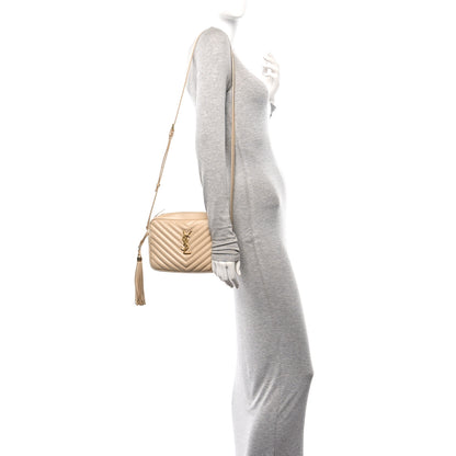 Saint Laurent Calfskin Matelasse Monogram Lou Camera Bag Avorio 2 of 9