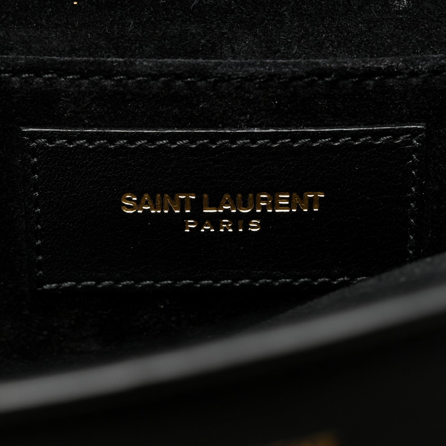 Calfskin Classic Y Ligne Clutch Black