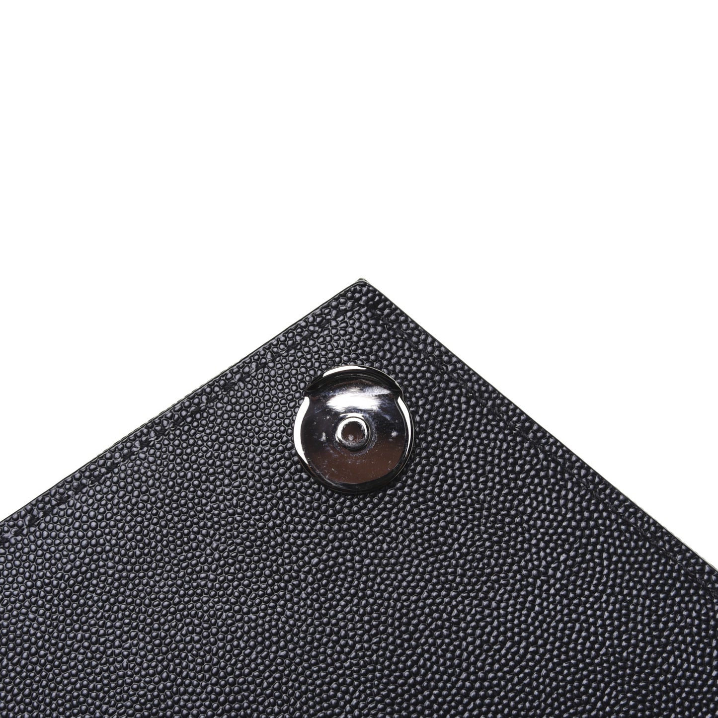 Grain De Poudre Textured Mixed Matelasse Triquilt Medium Monogram Satchel Black
