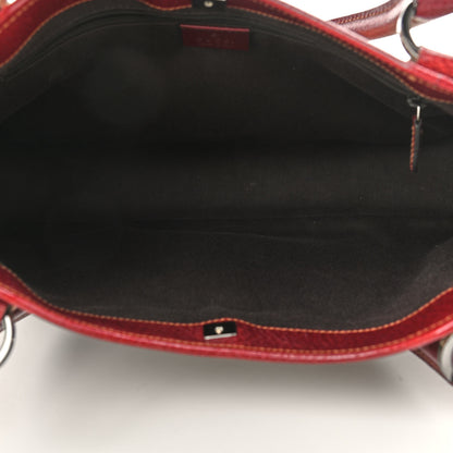 Gucci Monogram Shoulder Bag Red 6 of 9