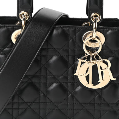 Christian Dior Lambskin Cannage Small My ABCDior Lady Dior Black 8 of 11