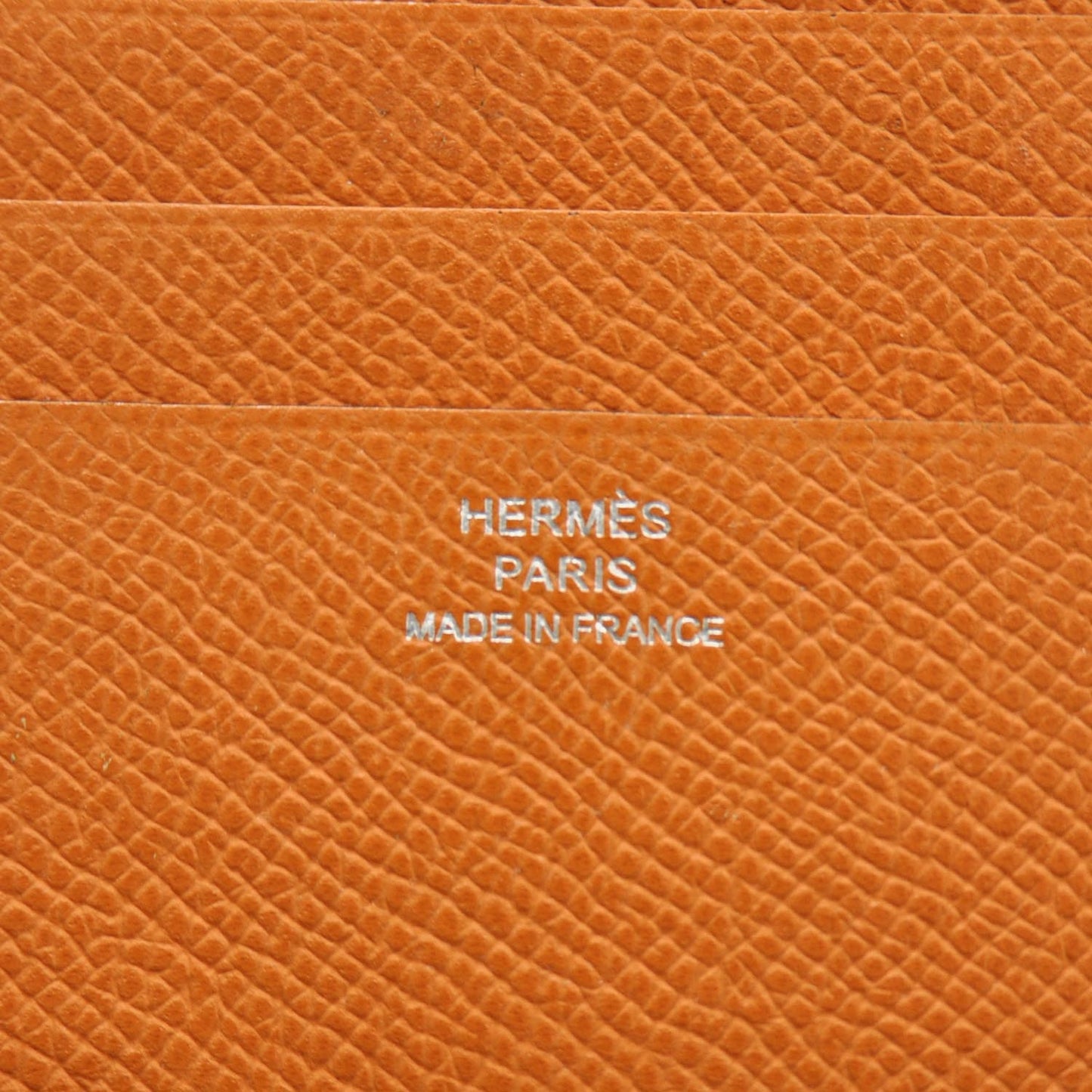 Mens Epsom Billfold Wallet Orange
