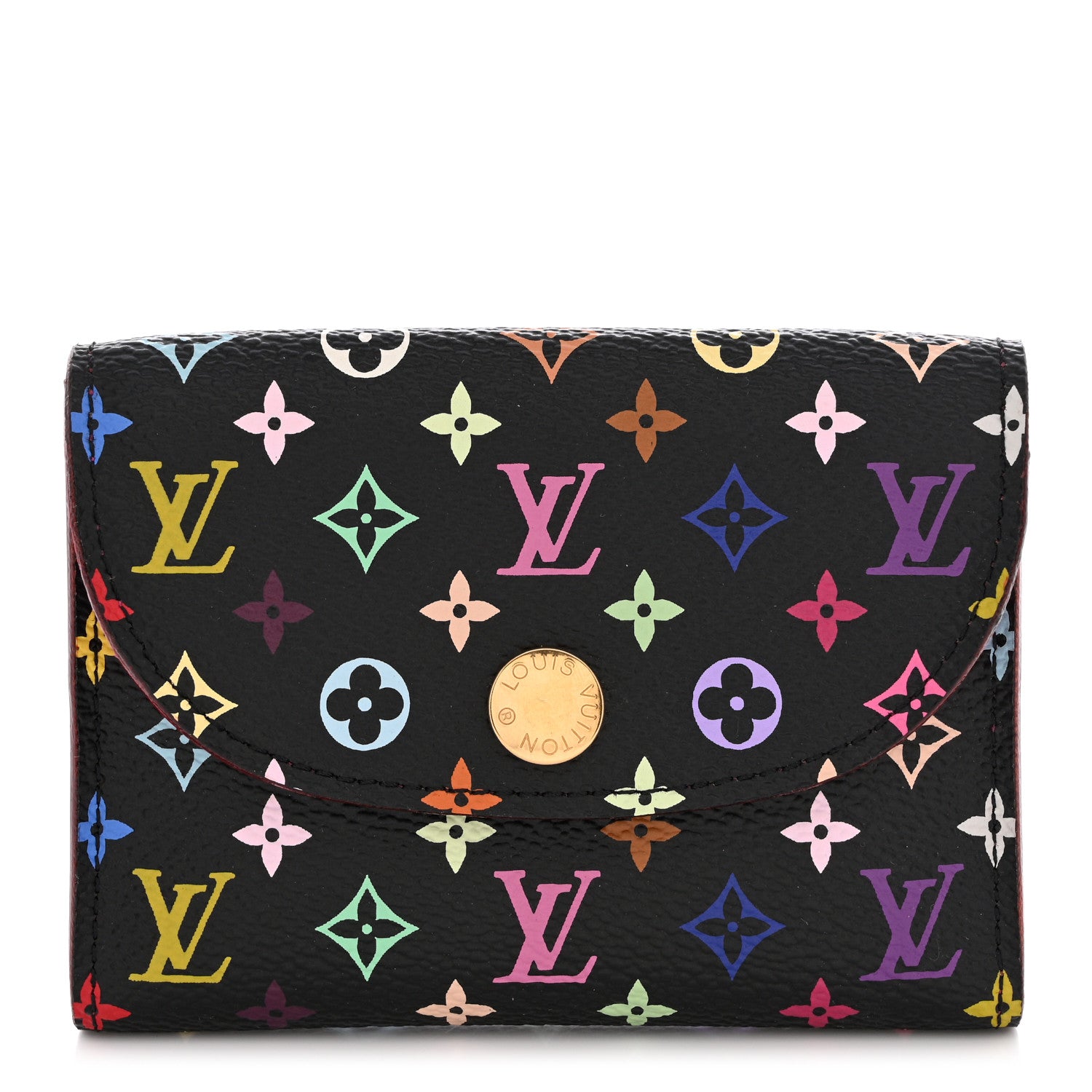 Louis Vuitton Monogram Multicolor Business Card Holder Black Grenade 1 of 9