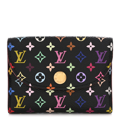 Louis Vuitton Monogram Multicolor Business Card Holder Black Grenade 1 of 9