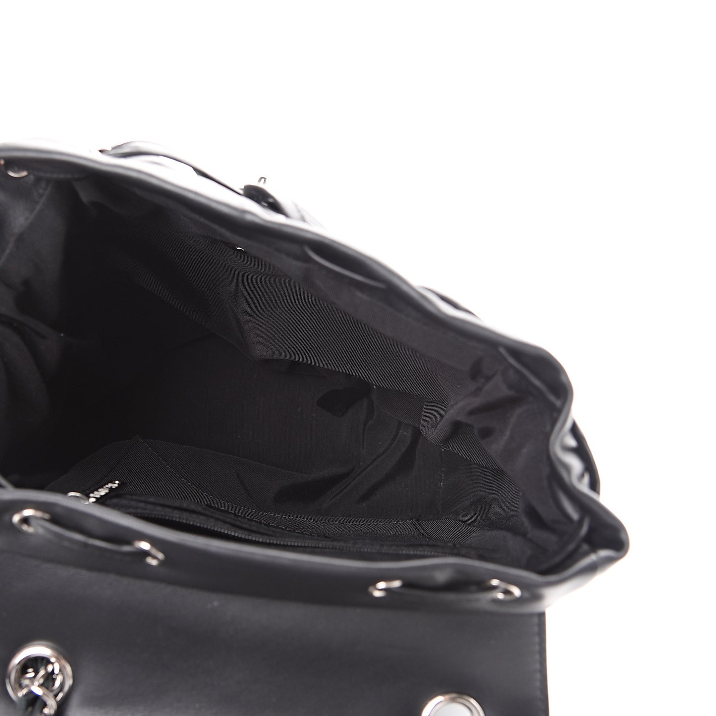 Lambskin Chevron Quilted Small Urban Spirit Backpack Black