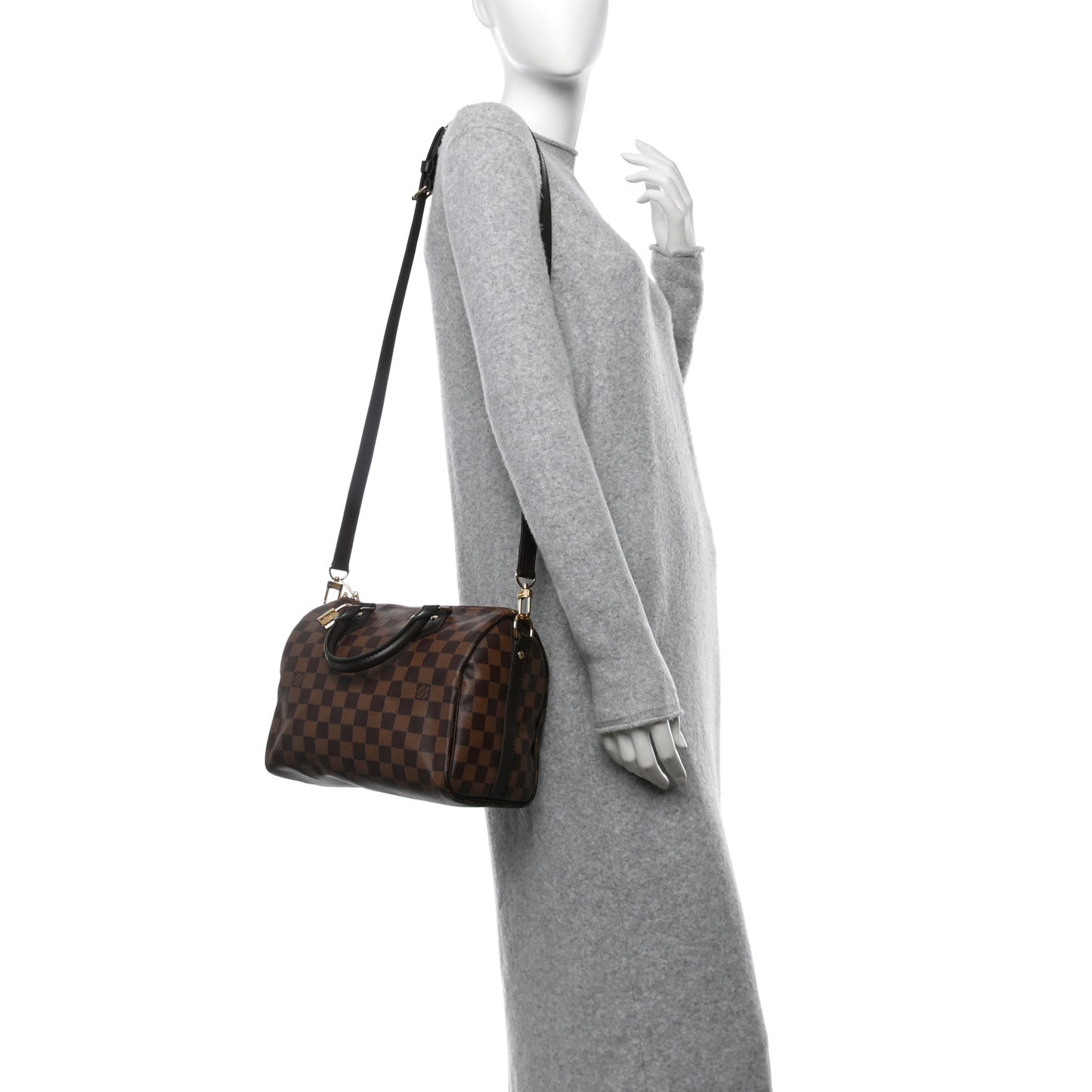 Damier Ebene Speedy Bandouliere 25