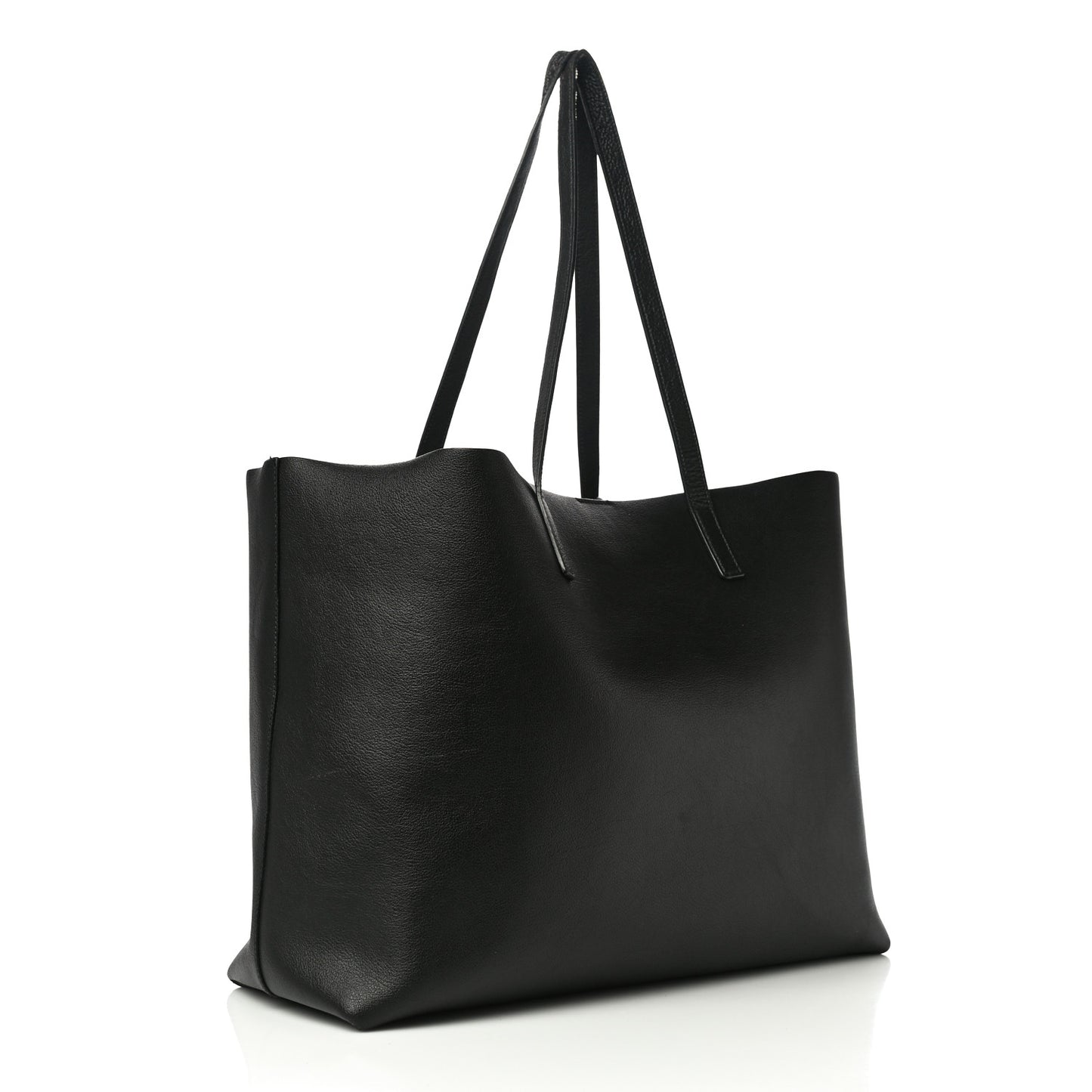 Calfskin Large Shopping Tote Black