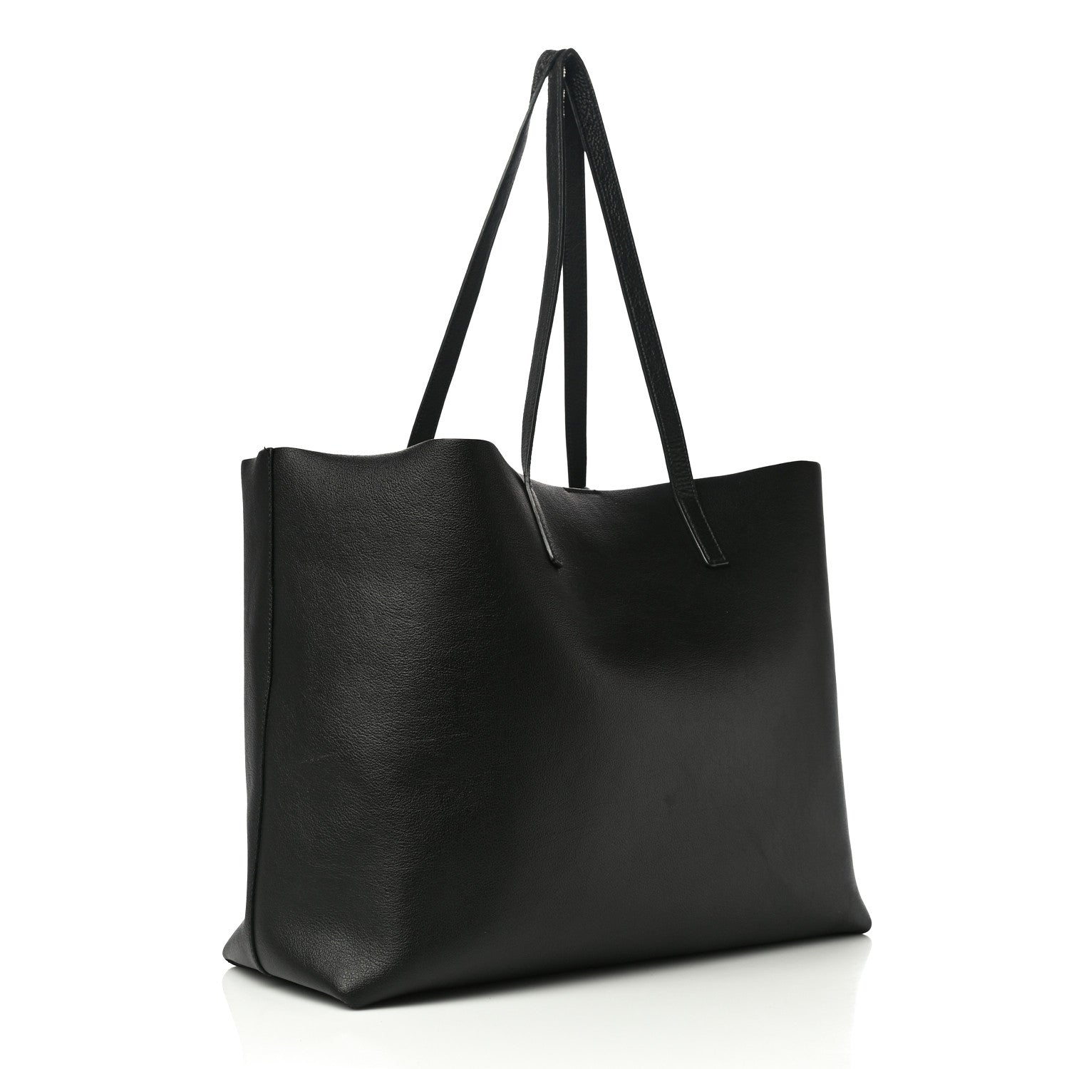 Saint Laurent Calfskin Large Shopping Tote Black 3 of 15