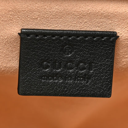 Gucci Wonka Grain Calfskin Mini Diana Tote Bag Black Yellow Fluo 6 of 13
