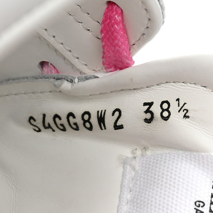Valentino Garavani Calfskin Rockstud Untitled 57mm Platform Sneakers 38.5 White Pink PP 8 of 8