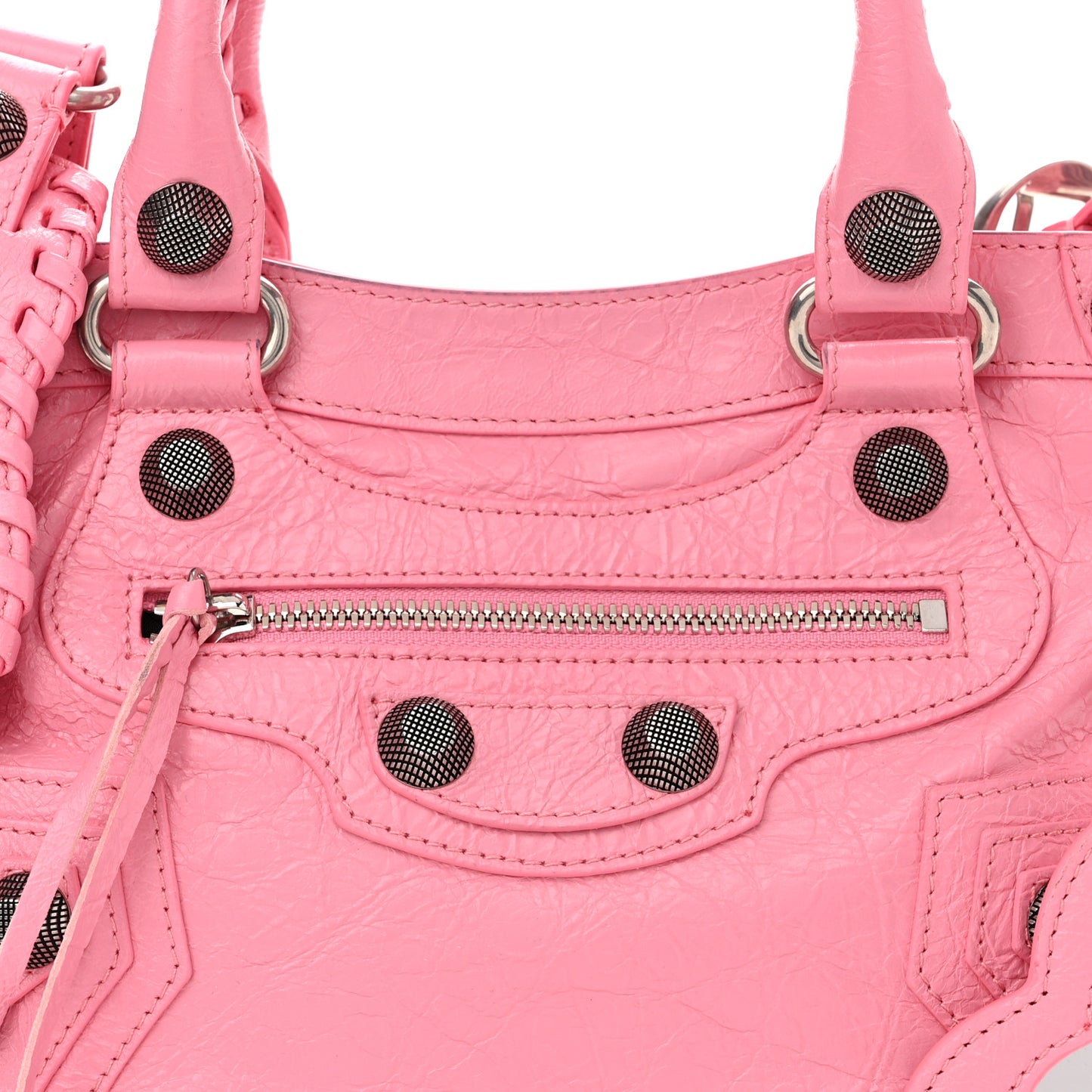 Agneau Arena Neo Cagole Handbag Midi Shoulder Bag Candy Pink