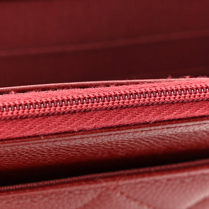Chanel Caviar Quilted Wallet on Chain WOC Burgundy 12 of 12