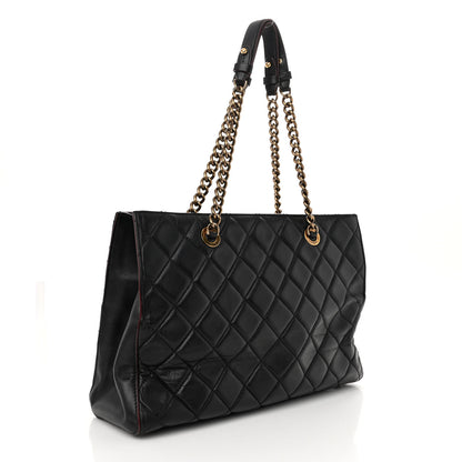 Chanel Calfskin Quilted Perfect Edge Tote Black 3 of 12