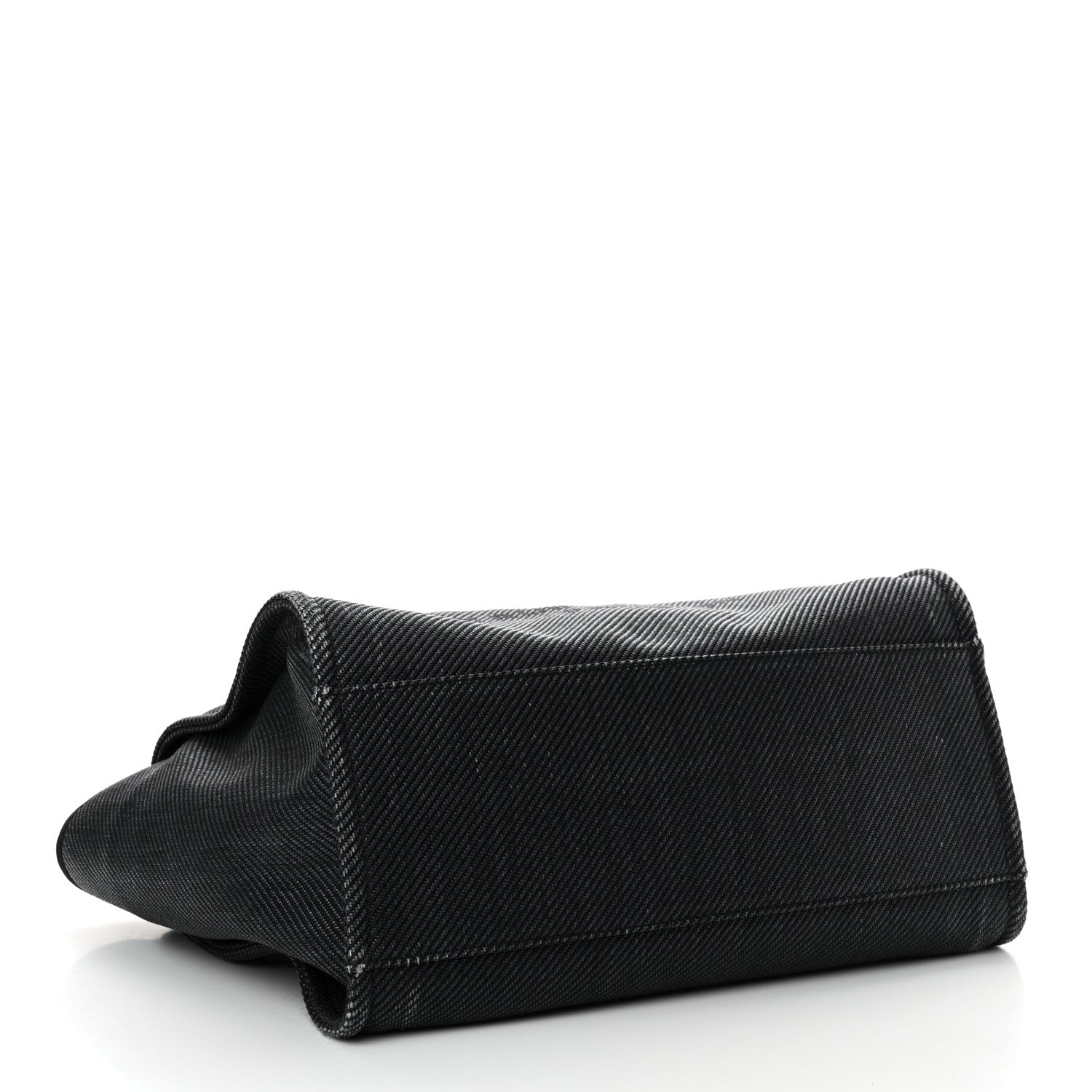 Chanel Mixed Fibers Calfskin Medium Deauville Black 4 of 18