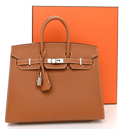 Hermes Epsom Birkin Sellier 25 Gold 11 of 11