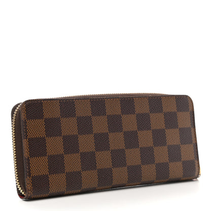 Louis Vuitton Damier Ebene Clemence Wallet Cherry 3 of 10