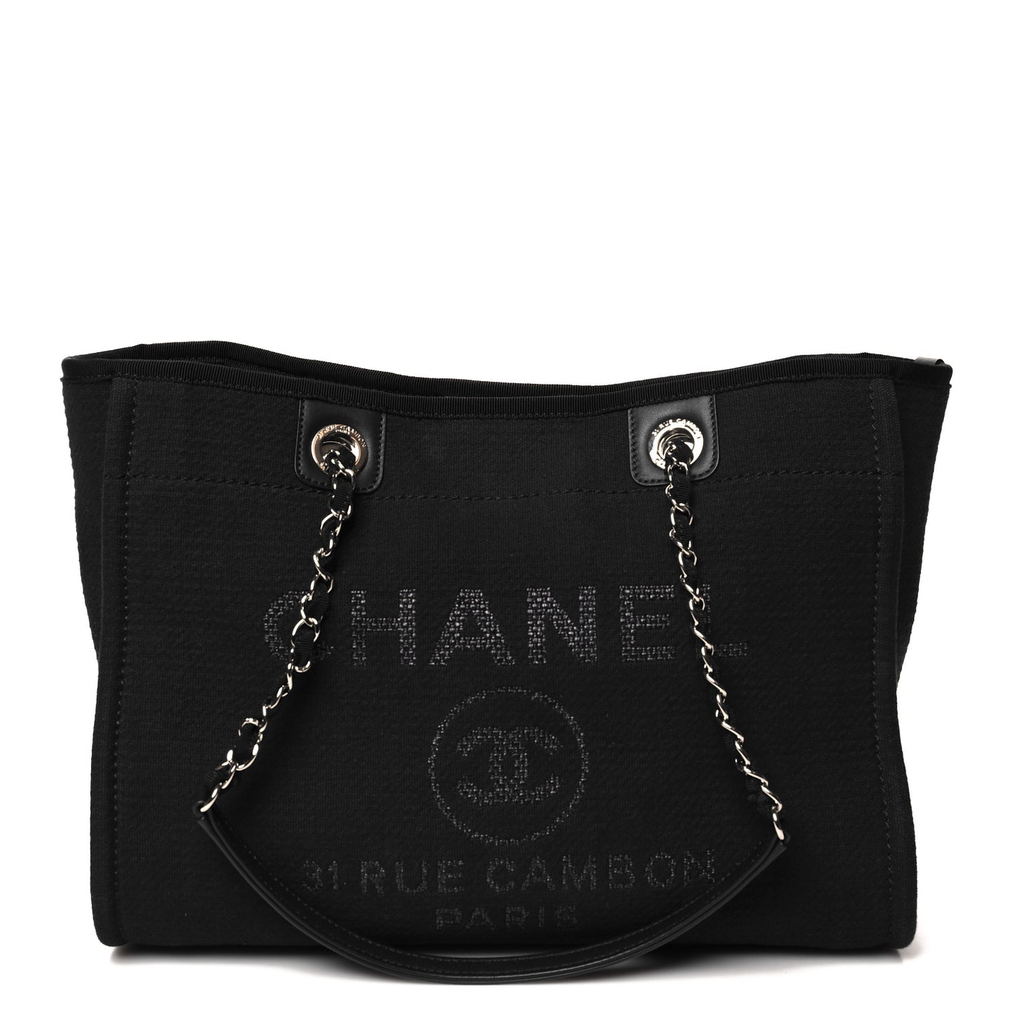 Mixed Fibers Small Deauville Tote Black