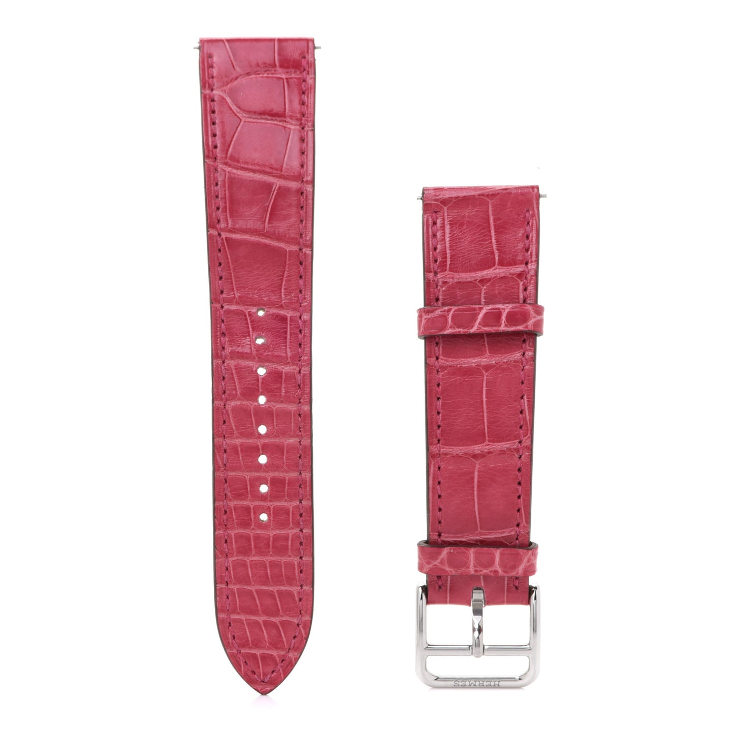 Alligator Heure H Hour Watch 30mm Strap Framboise
