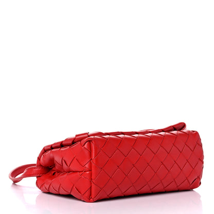 Bottega Veneta Nappa Intrecciato Mini Crossbody Red 4 of 11