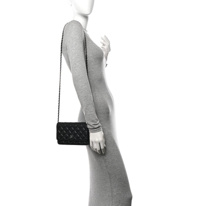 Chanel Caviar Quilted Wallet on Chain WOC Black 2 of 12