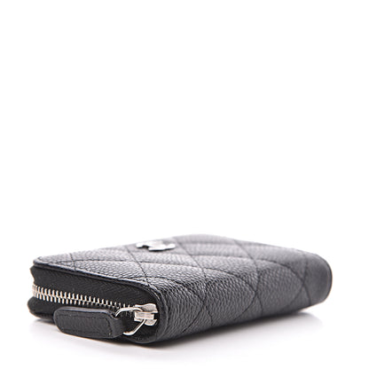 Chanel Caviar Quilted Zip Coin Purse Black 4 of 7