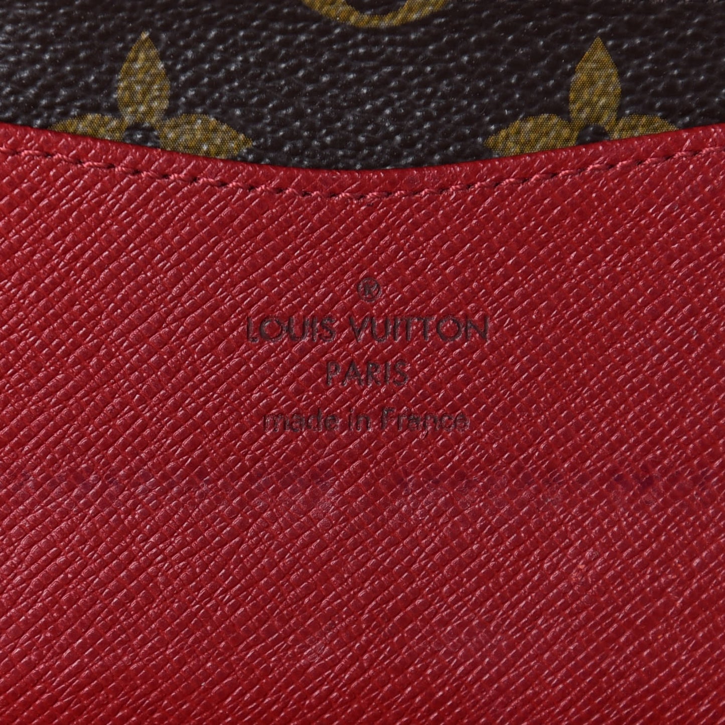 Monogram Josephine Wallet Red